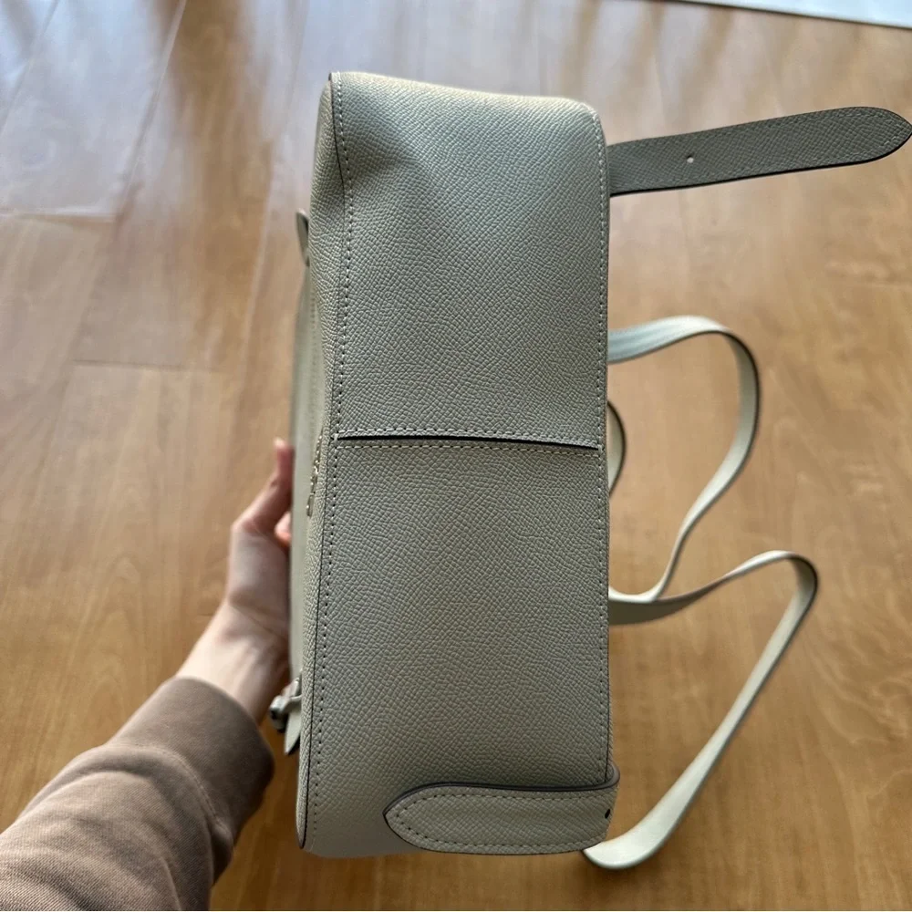 Coach Jordyn Backpack, Light Sage, Women’s Green Leather Backpack